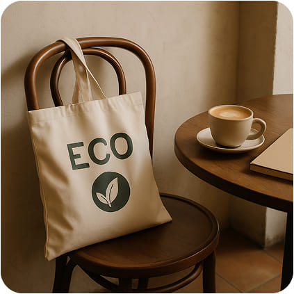 Bag on a chair